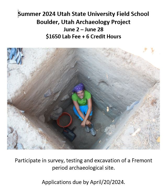 Summer 2024 Archaeology Field School Flyer