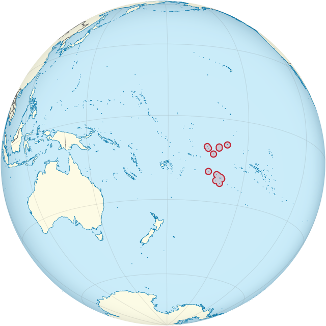 Map of the Cook Islands 