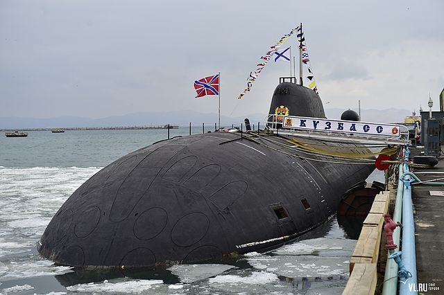 The Kuzbass, a Russian submarine, first launched in 1992