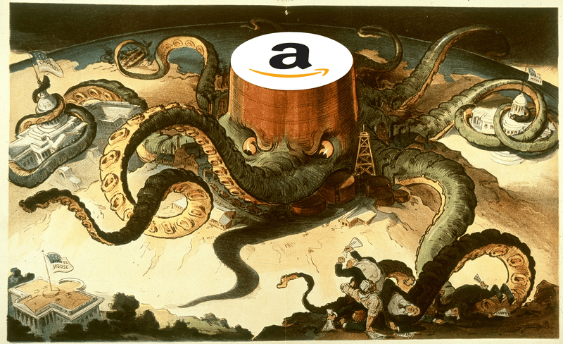Amazon Antitrust by On the Media. Cartoon from the Library of Congress. 