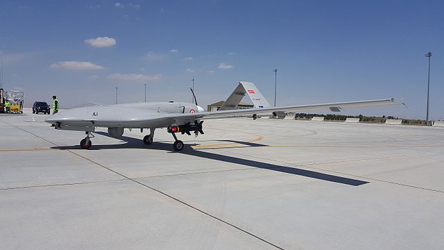 Drones like the Bayraktar TB2, pictured above, have been utilized by the Ukrainian armed forces during the war.