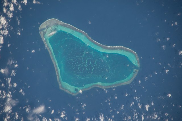 View of Scarborough Shoal taken during ISS Expedition 45