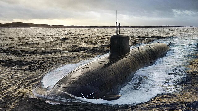 Artist rendering of possible design for SSN-AUKUS submarines