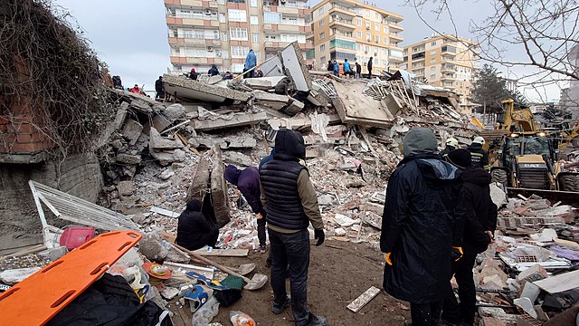 Earthquake damage in Turkey