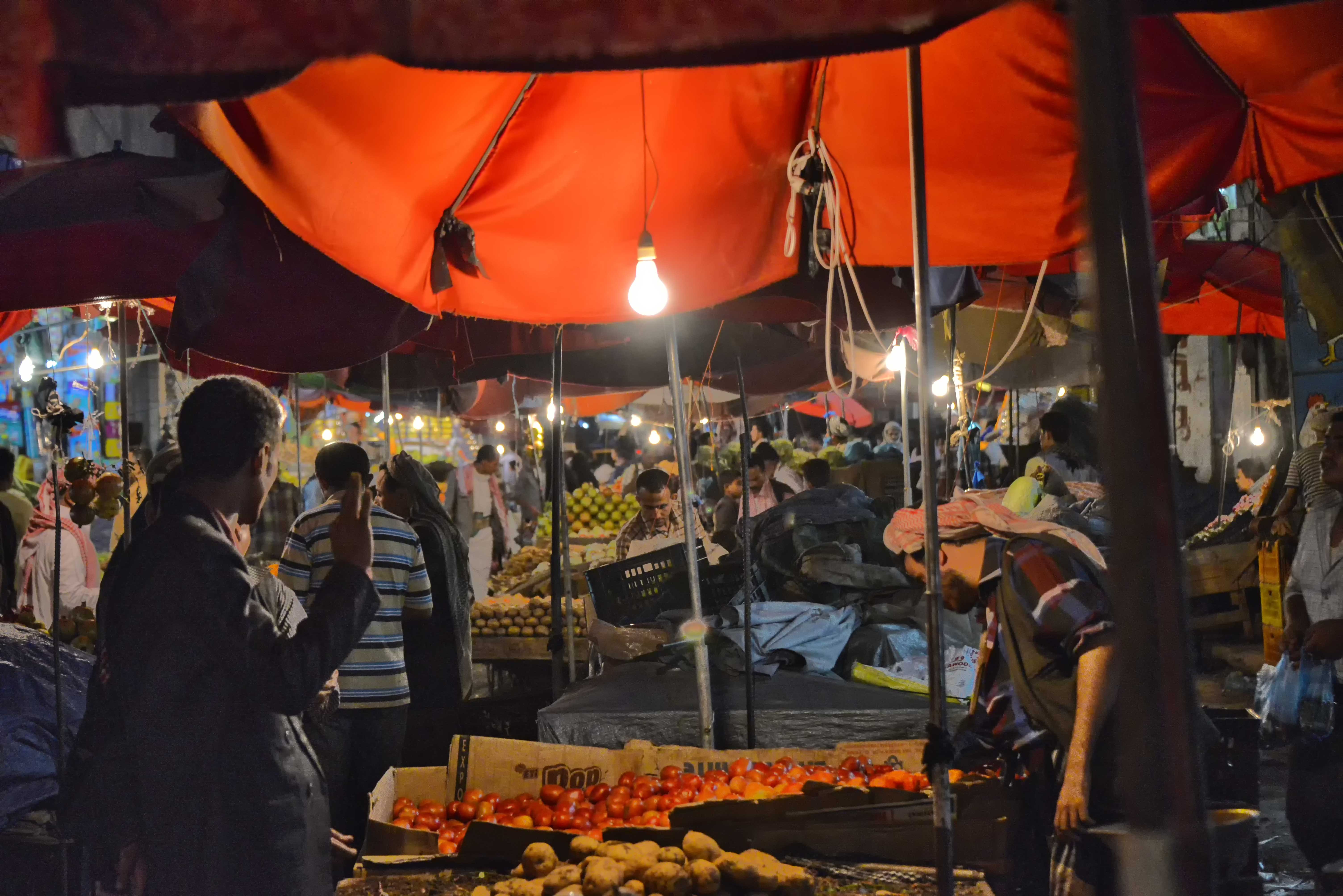 Al Hudaydah Market, Yemen, in 2013  