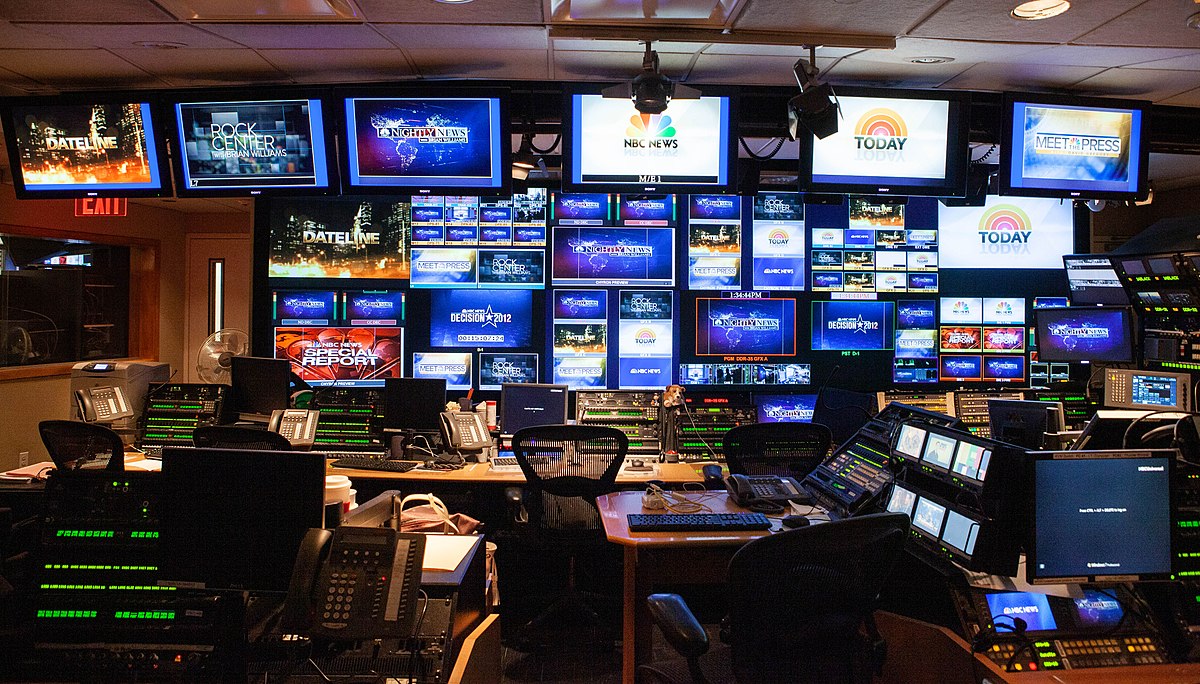 The NBC control room for television news.