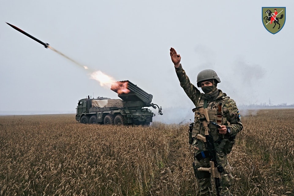 Ukraine’s 110th Marko Bezruchko Brigade's RM-70 firing