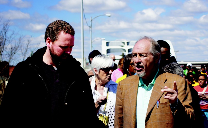 Jason Gilmore participates in 2015 Civil Rights march.